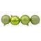 60ct Shatterproof Kiwi Green 4-Finish Ball Ornaments